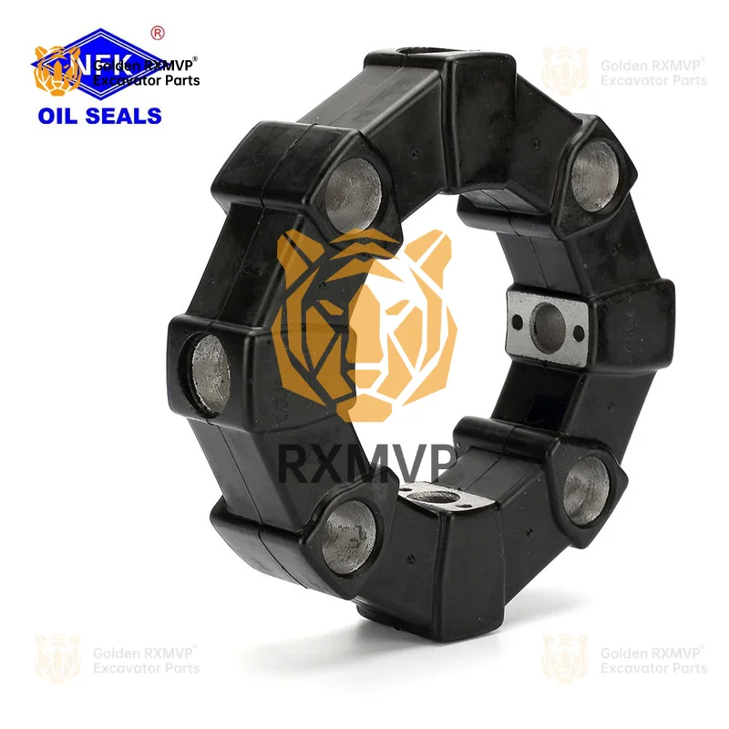 For XMVP New Hot High Speed Black 28a Universal Coupling Assembly Flexible Rubber Motors Excavator