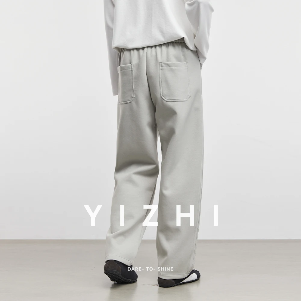 Modische bodenlange Freizeithose für Herren, 2022, Frühling und Herbst, neue gerade Bein-lose Hose, Herren-Sportbekleidungshose