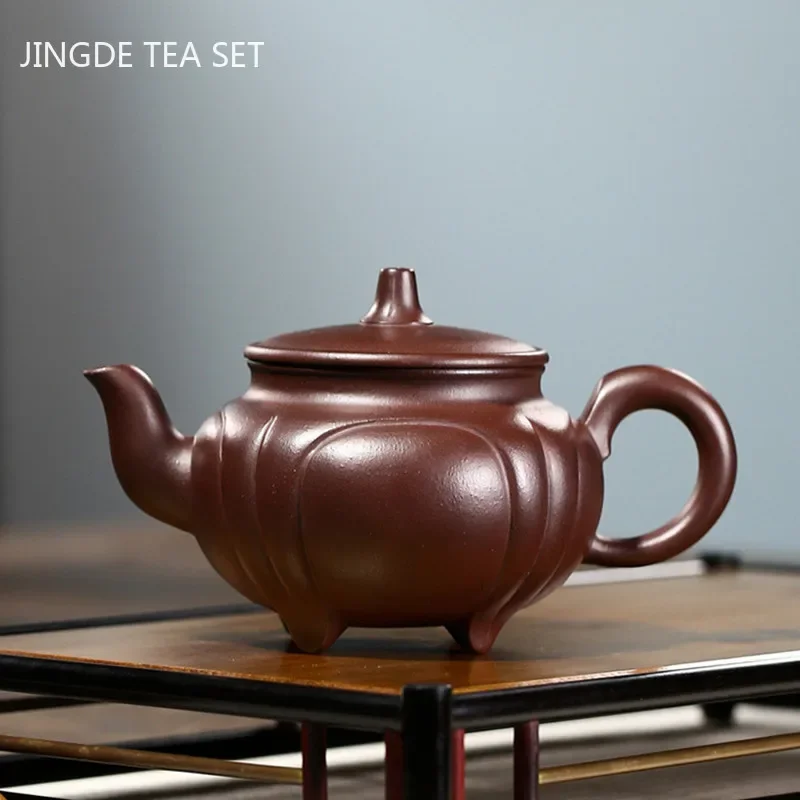 

Master Handmade Yixing Zisha Tea Pot Raw Ore Zhu Mud Teapot High-end Purple Clay Filter Tea Maker Customized Teaware 320ml