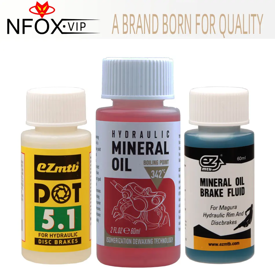 

2/4pcs 60ml EZmtb Mineral Brake Fluid DOT Hydraulic Brakes Oil Electric Mountain Road Bike Outdoor Cycling Portable Upgrade Kit
