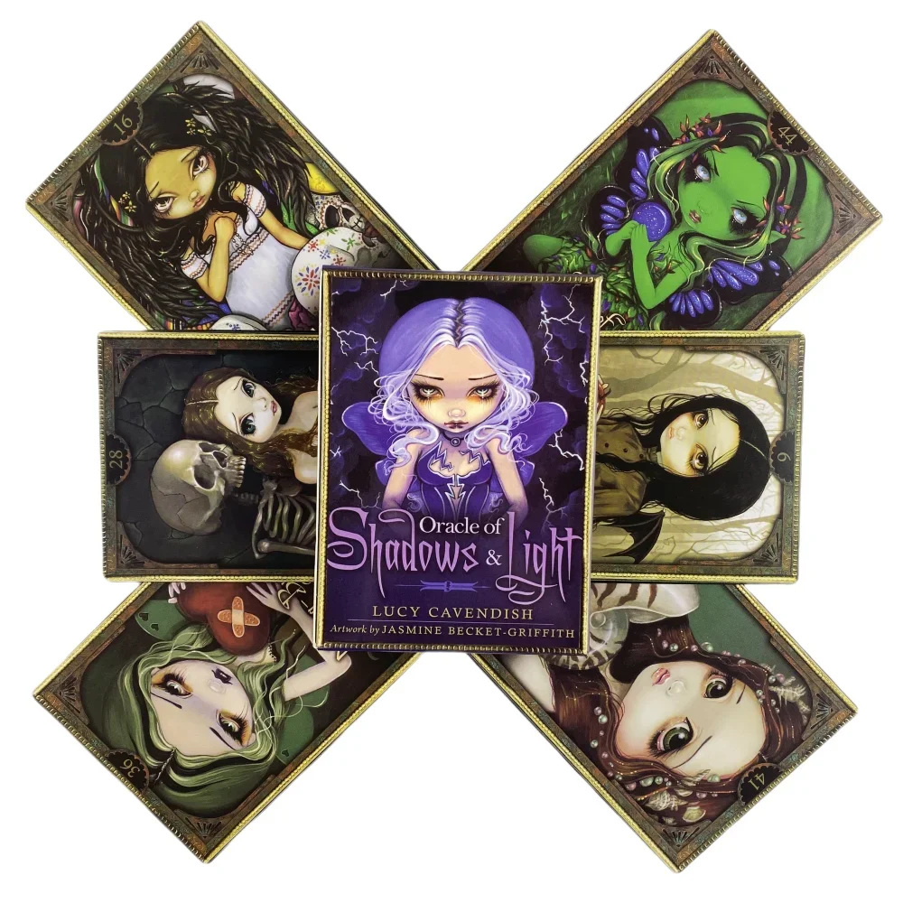 Oracle Of Shadows & Light Cards A 45 English Visions Divination Edition Deck Borad Games