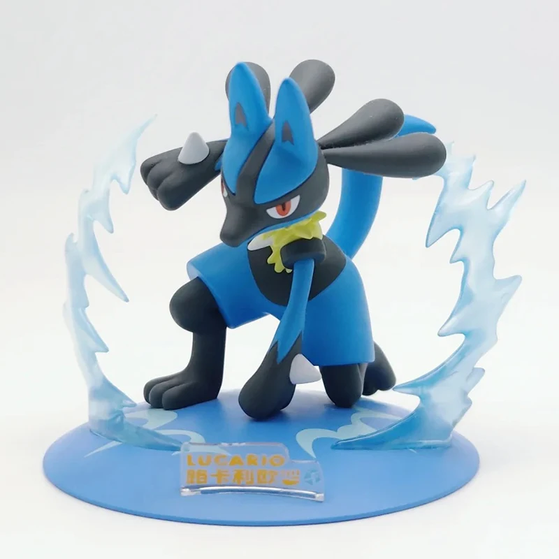 Pokemon Figure Greninja Lucario Action Figure Anime Peripheral Statue Collectible Ornament Model Desk Decor Fasion Children Gift