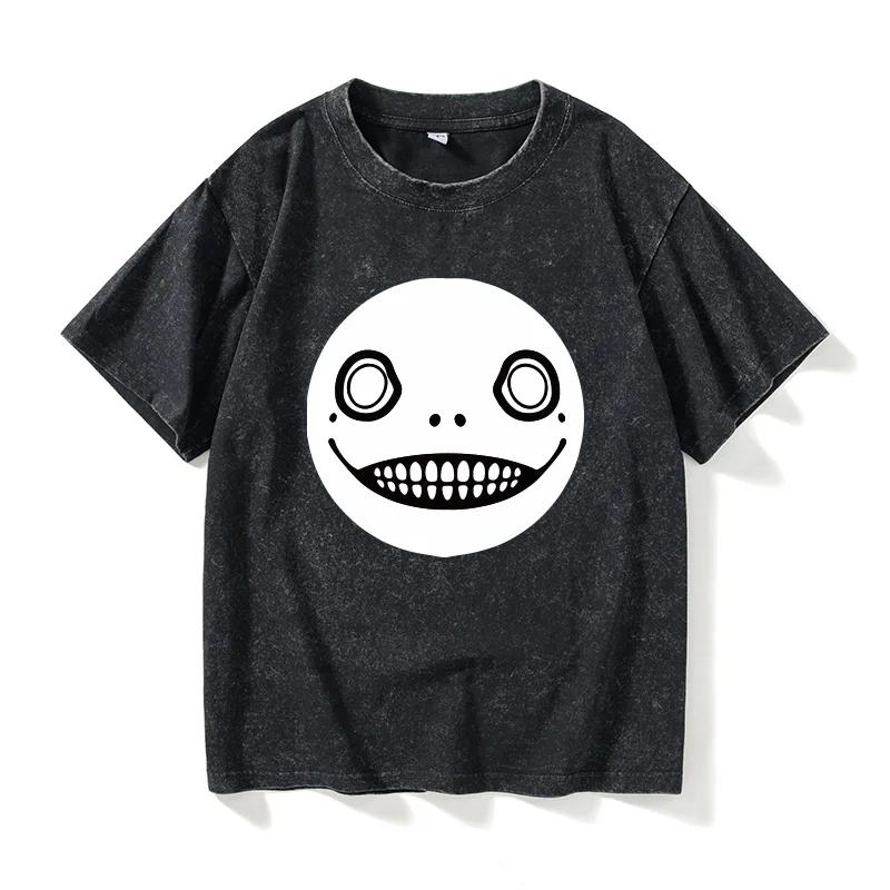 

Casual Cotton Short Sleeve round Neck T-Shirt Unisex Nezha Game Theme Print Comfortable Breathable Summer Leisure Clothing