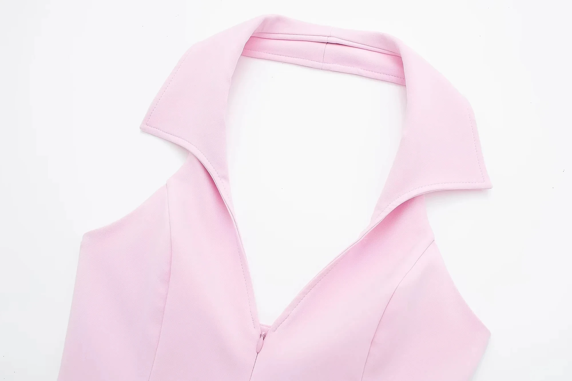 HH Damen-Set, lässige Röcke, Shorts, schickes Neckholder-Hemd, rückenfreies Top und Shorts, süßes rosa Sommer-Sexy-Shorts-Sets – Detail 6