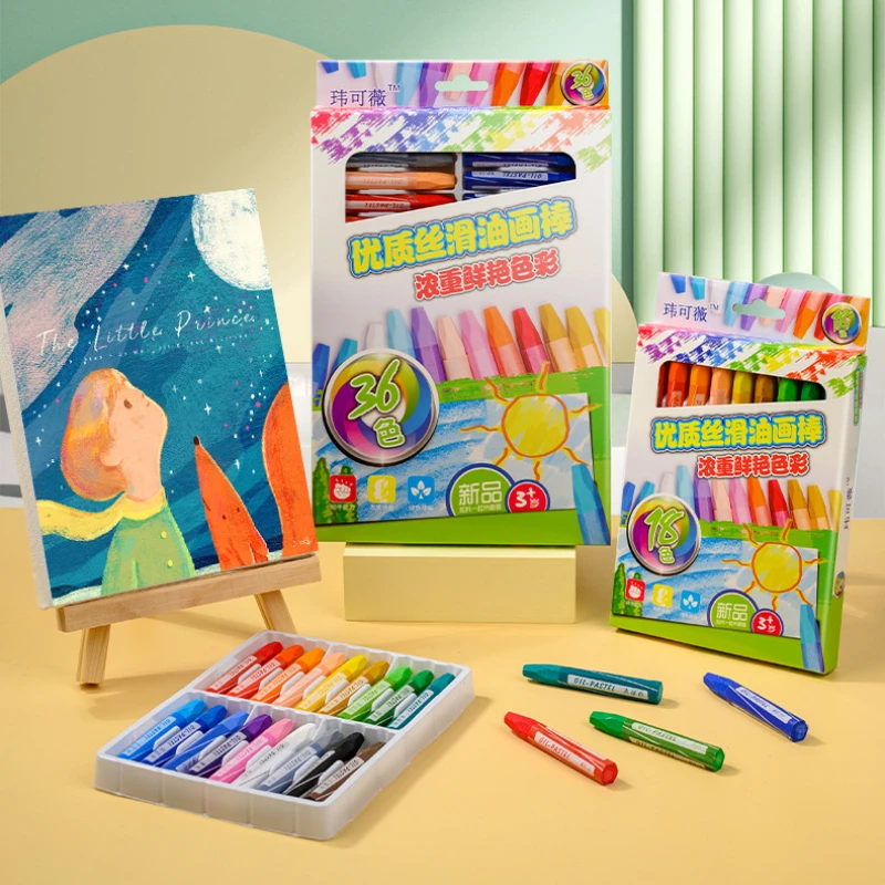 

12/18/24/36color Crayon Oil Pastel Set Not Easy To Break and Washable for Children's Painting Graffiti Art Enlightenment