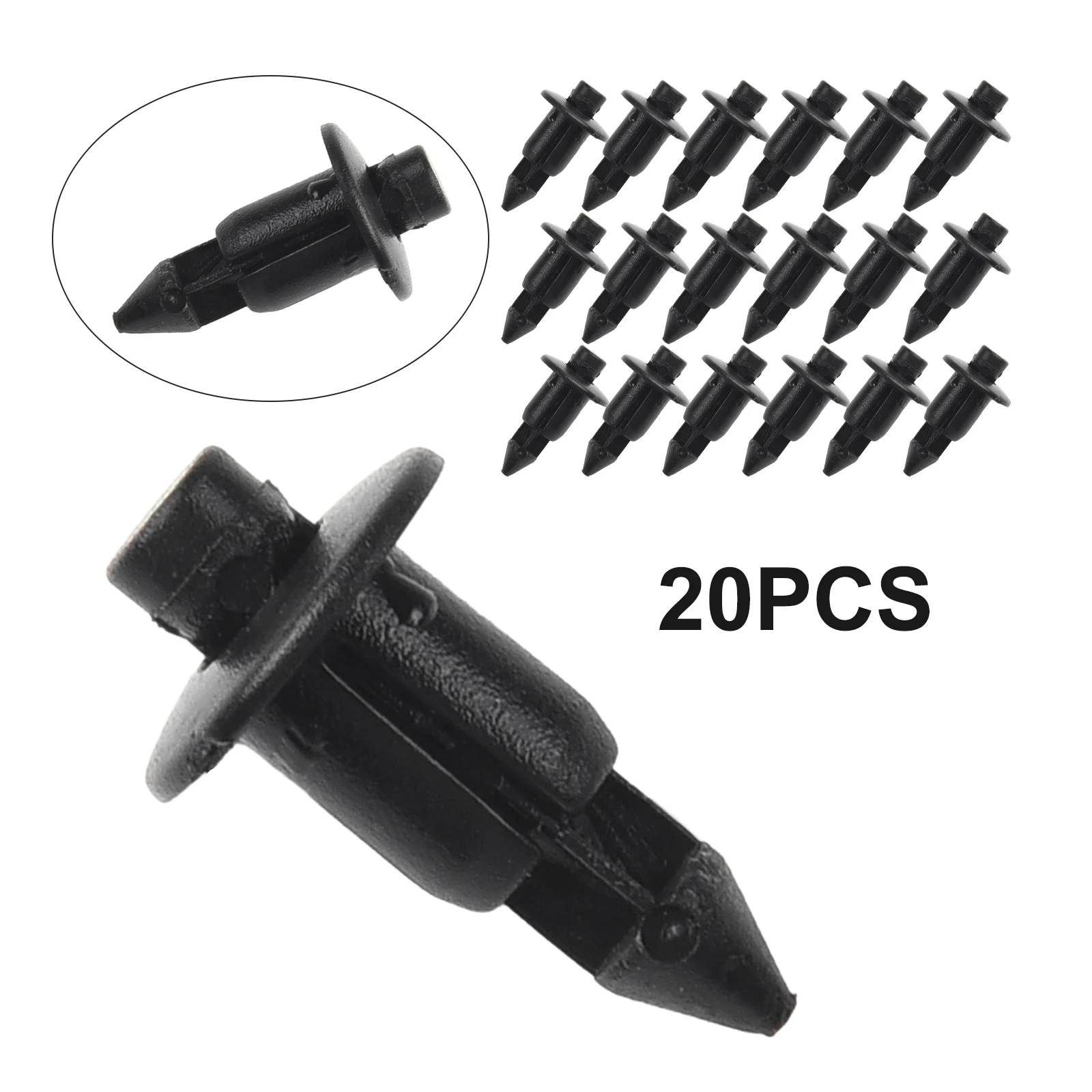 

20Pcs Car Panel Fastener Clips 6mm Plastic Rivet Bike Fairing Trim Clip Car Bumper Rivet Fastener Push Clip For Honda For Suzuki