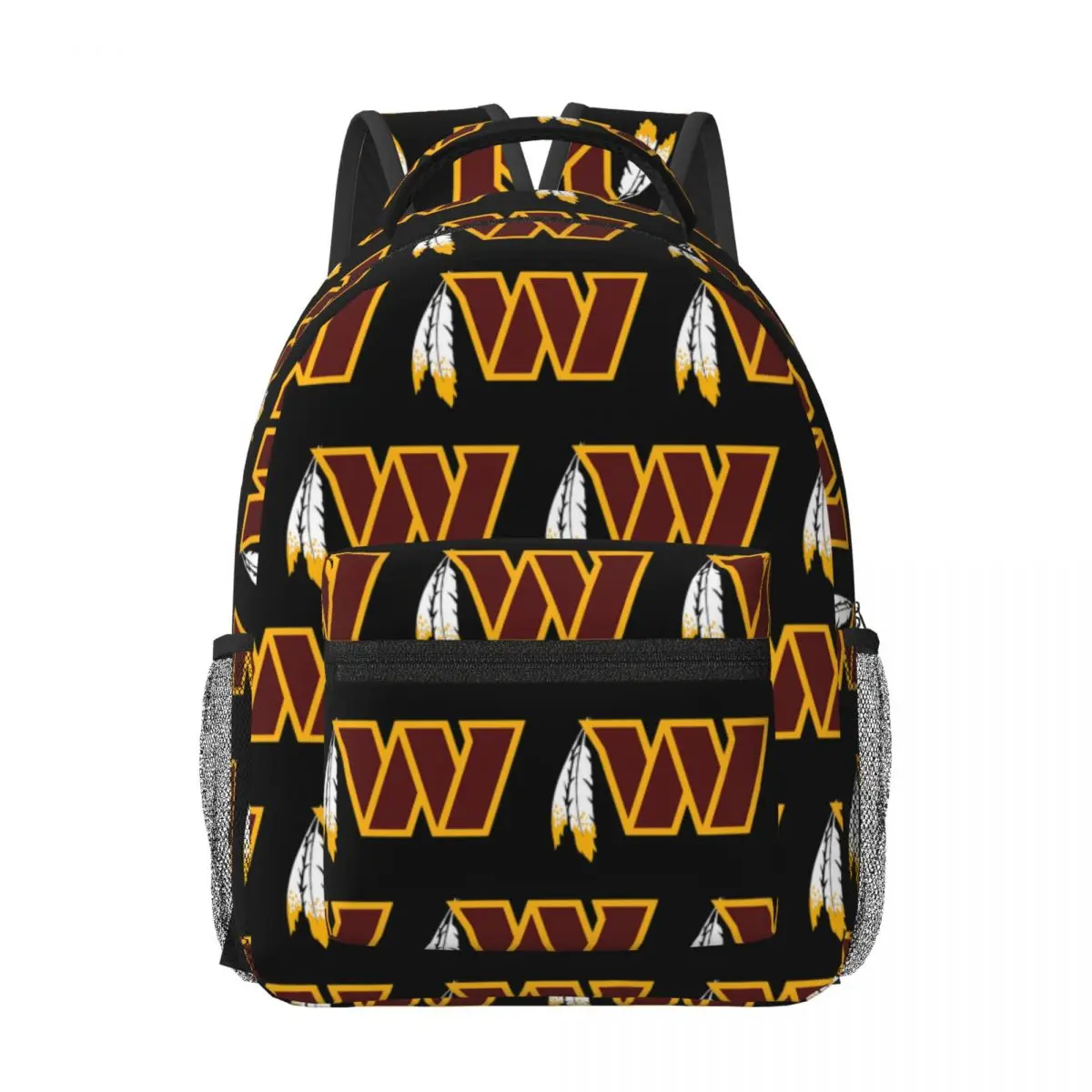 Washington Feathers Woman Backpacks Boys Girls Bookbag Casual Children School Bags Portability Laptop Rucksack Shoulder Bag