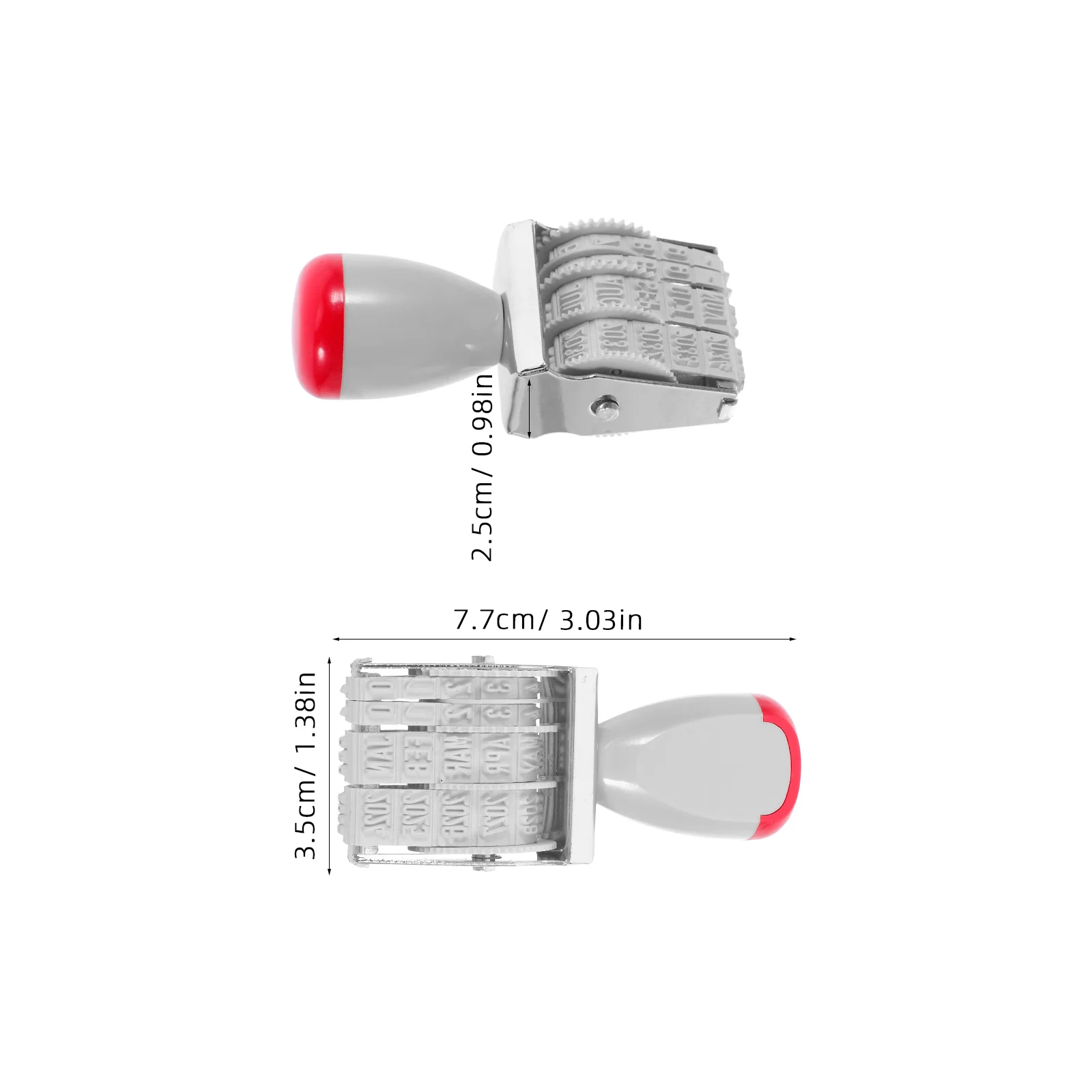 English Date Seal Business Stamps Map Making Blank Stamper Small Order Postage for Crafting