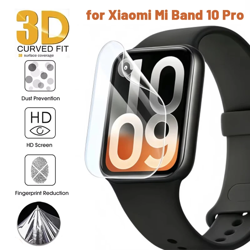 Hydrogel Film For Xiaomi Mi Band 10 Pro Screen Protector Anti-scratch Soft Protective Film Not Glass Mi Band 10 Pro Accessories