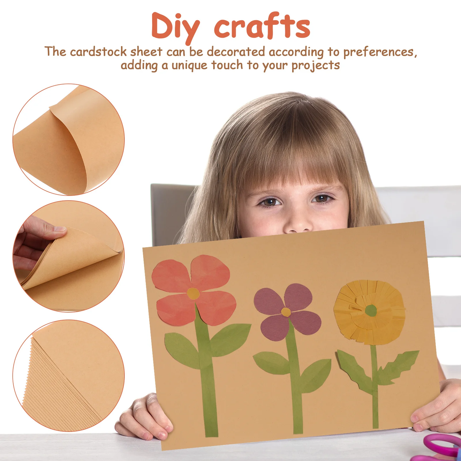 50 peças de papel cartolina resistente para artesanato de arte, esboço, pintura, atividades, pacote de folhas de construção decorativas