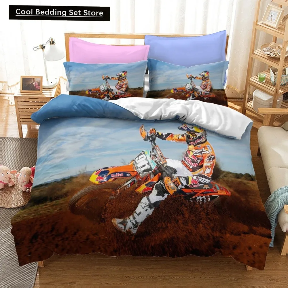 

Fashion Motorcycle 3D Duvet Cover Bedding Set Comforter Linen Pillowcases Quilt Cover Home Decor Single Double Twin King Queen