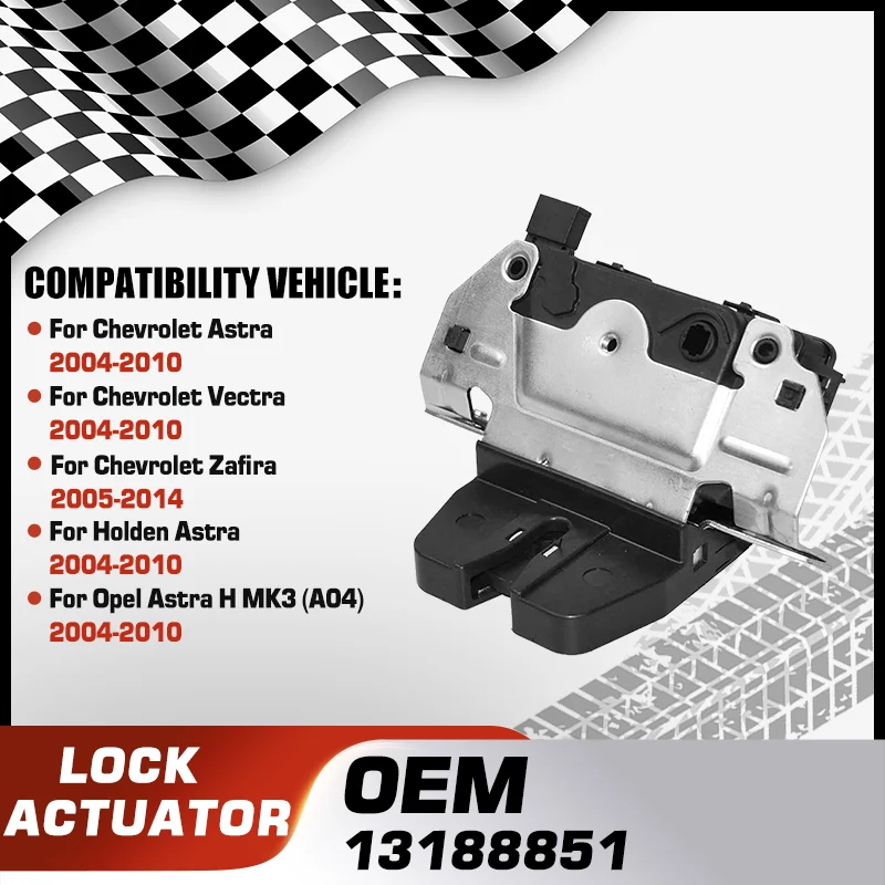 

Car Tailgate Boot Lock Latch Catch Actuator For Chevrolet Astra Chevrolet Vectra Chevrolet Zafira Holden Astra Opel Astra H MK3