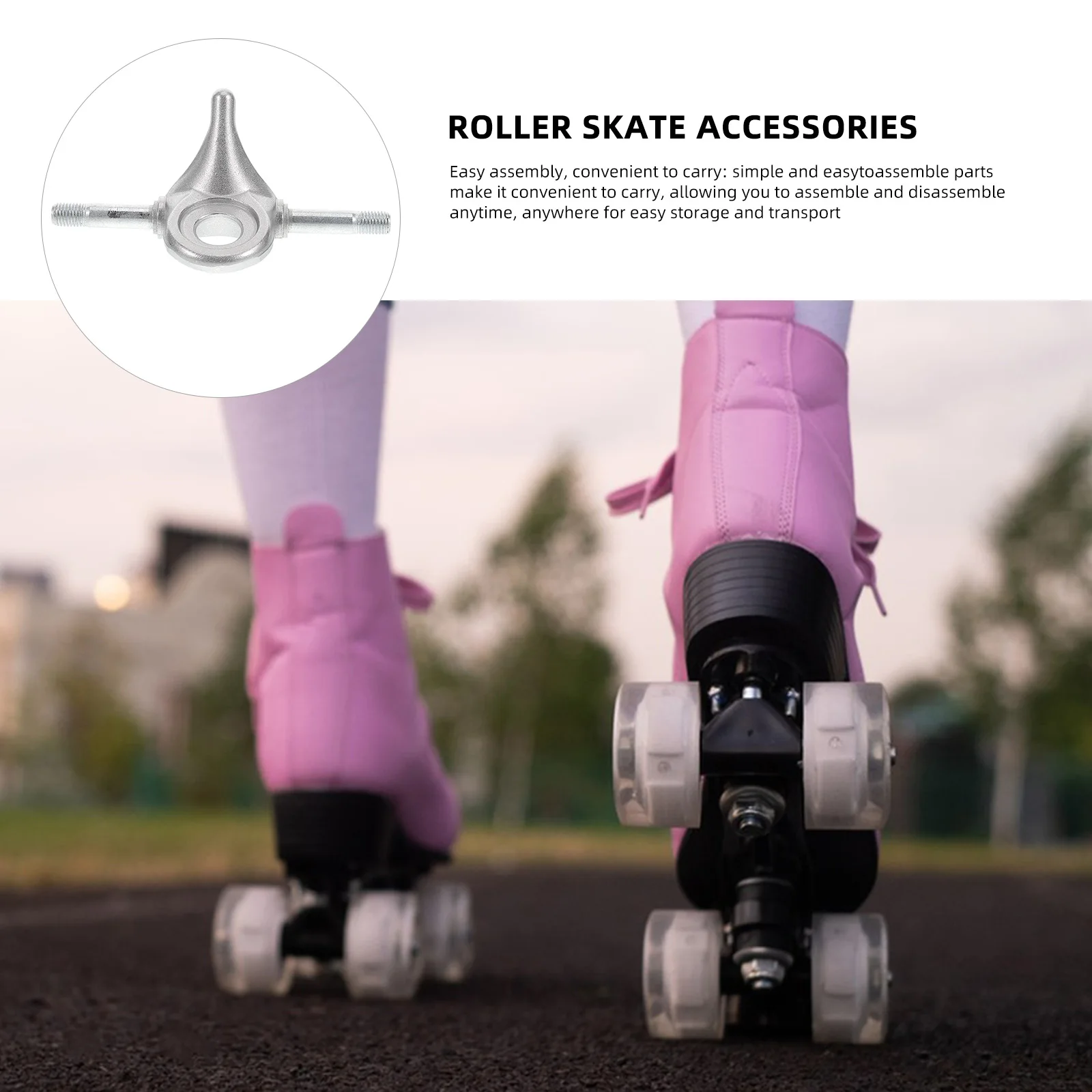 

Aluminum Alloy Roller Skate Base Plate Trucks Replacement Components Four Wheels Shock Absorption Durable Hardware