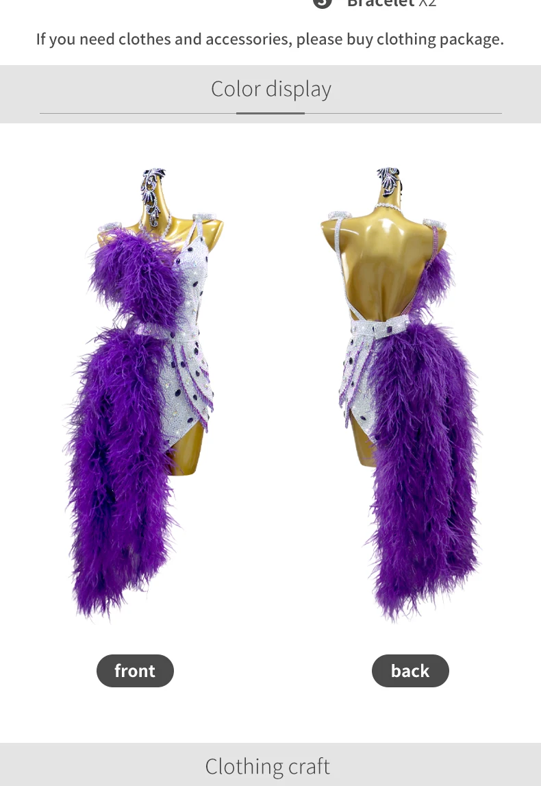 Mädchen Tanzsport-Kostüm Latein-Kleid 2026 Damen Amerikanische Tänze Ballsaal-Outfits Passende Kleidung für Frauen Eleganter Party-Anzug für Erwachsene – Detail 5