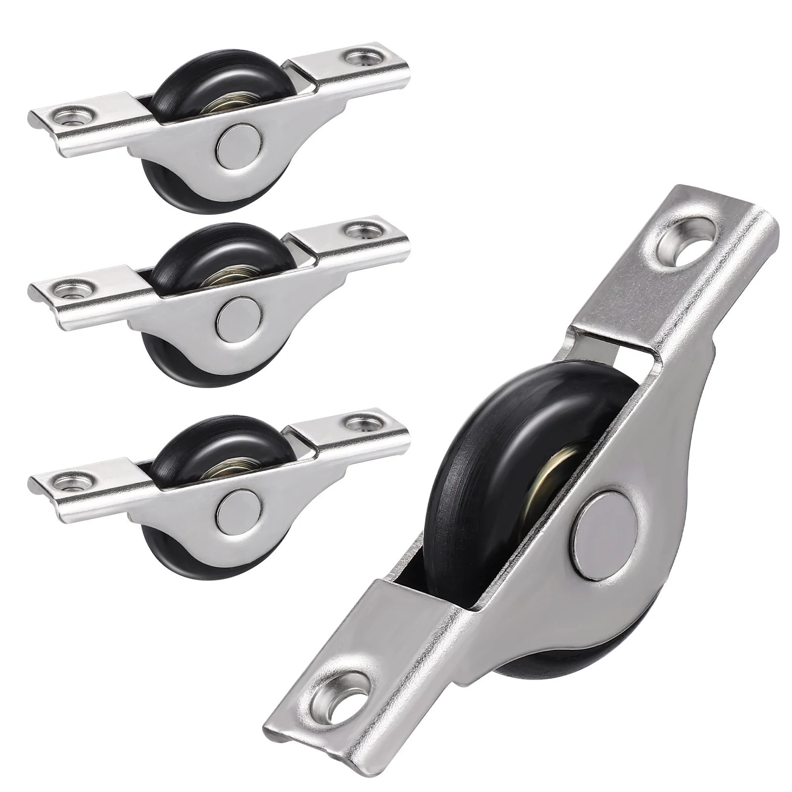 

4Pcs Durable Nylon Sliding Door Wheel Cabinet Pulley Track Wardrobe Roller Replacement Smooth Function Easy Sliding