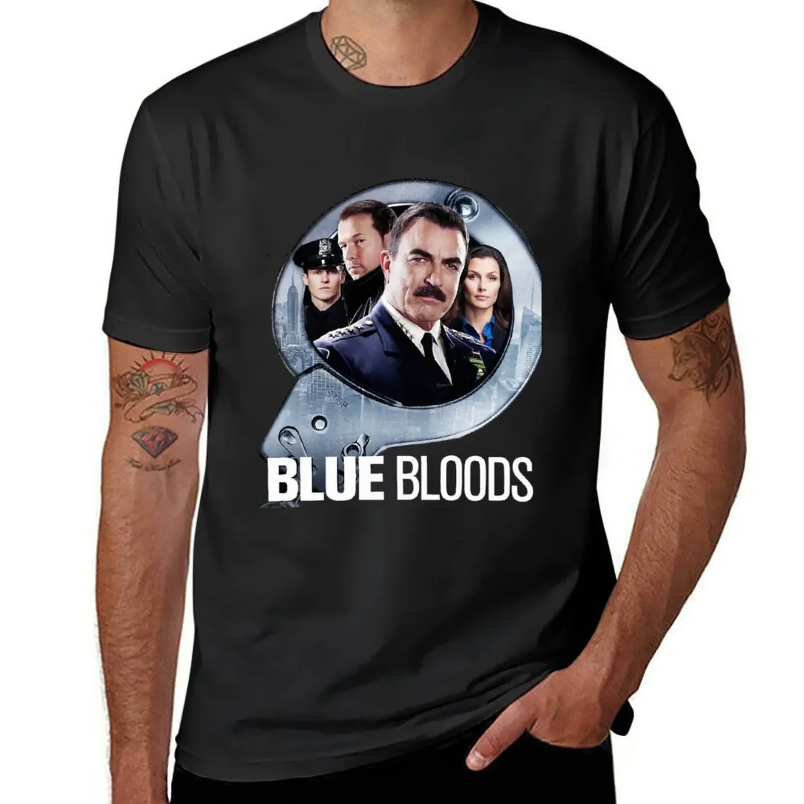 Blue bloods active T-Shirt graphics vintage graphic tee quick-drying essential t shirt mens plain t shirts