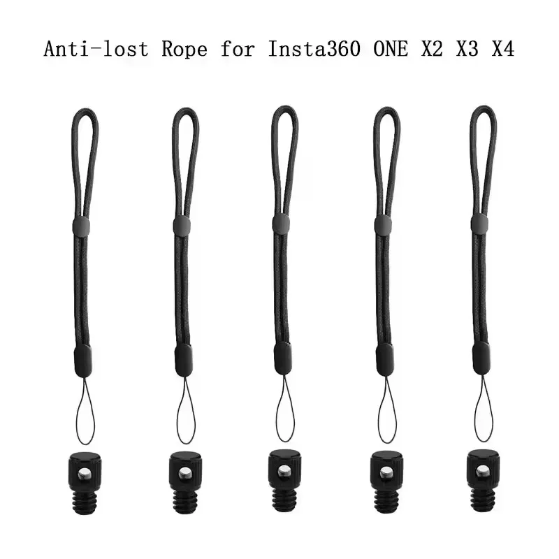 Wrist Hand Strap With 1/4 Screw for Insta360 X4 X3 X2 Light Weight Anti-Lost Lanyard Straps Hand Hanging Rope For DJI Pocket 2 3 view 3