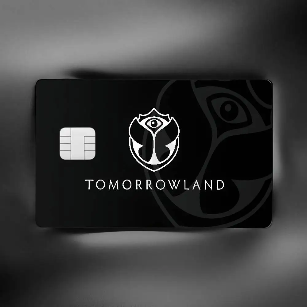 Tomorrowland Music Logo بطاقة الائتمان الجلد VISA بطاقة البنك بطاقة النقل ملصق مضاد للماء المضادة للخدش النساء هدية #3