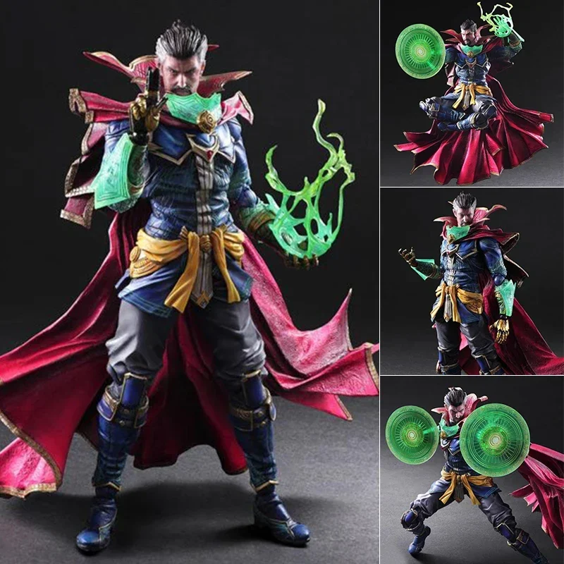 

25cm Marvel Action Figures Playarts Doctor Strange Pa Change Avengers Strange Mage Models Collectible Model Creative Decor Gift