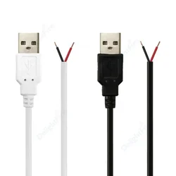 2pin USB Cable Male Female Plug USB 2.0 5V 12V Power Cable Pigtail Cable For DIY USB Equipment Replace Household Appliances