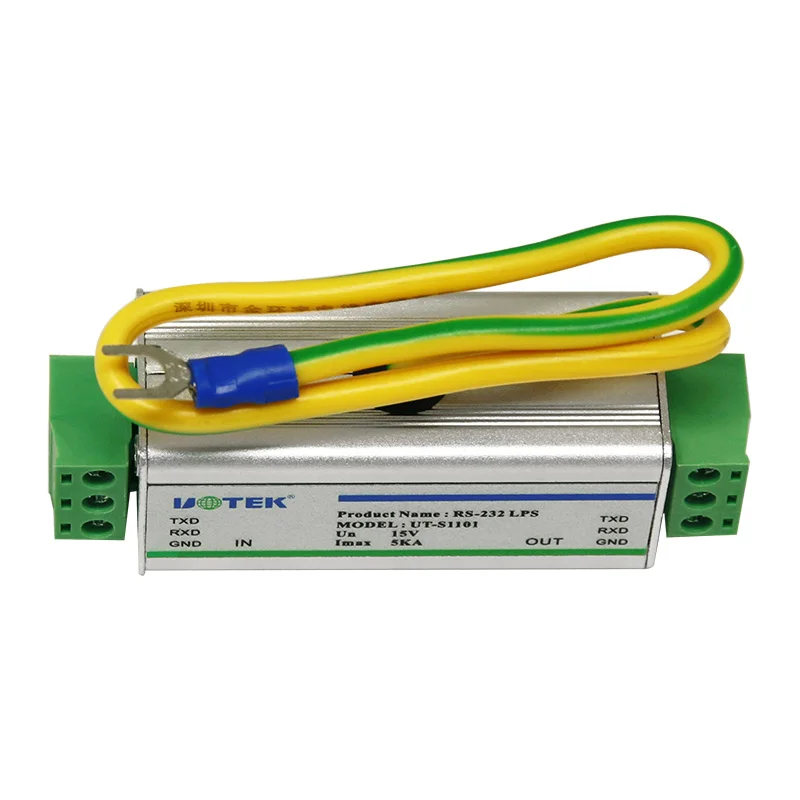 

Разрядник молнии RS-232 Разрядник перенапряжения IEC61643-21:2000 / ГБ/T18802.21 Клеммная колодка RS-232 UOTEK UT-S1101