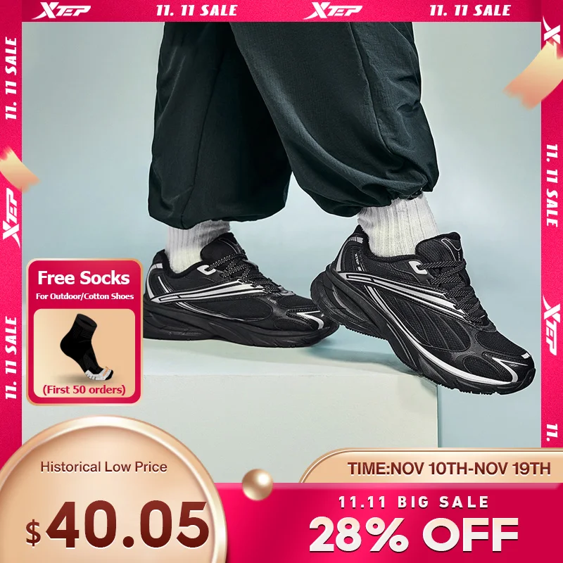 

Xtep Basque Low-Top Casual Shoes for Women 2024 Winter Warm Lightweight Comfortable Thick Sole Retro Trendy Sneaker 876418370044