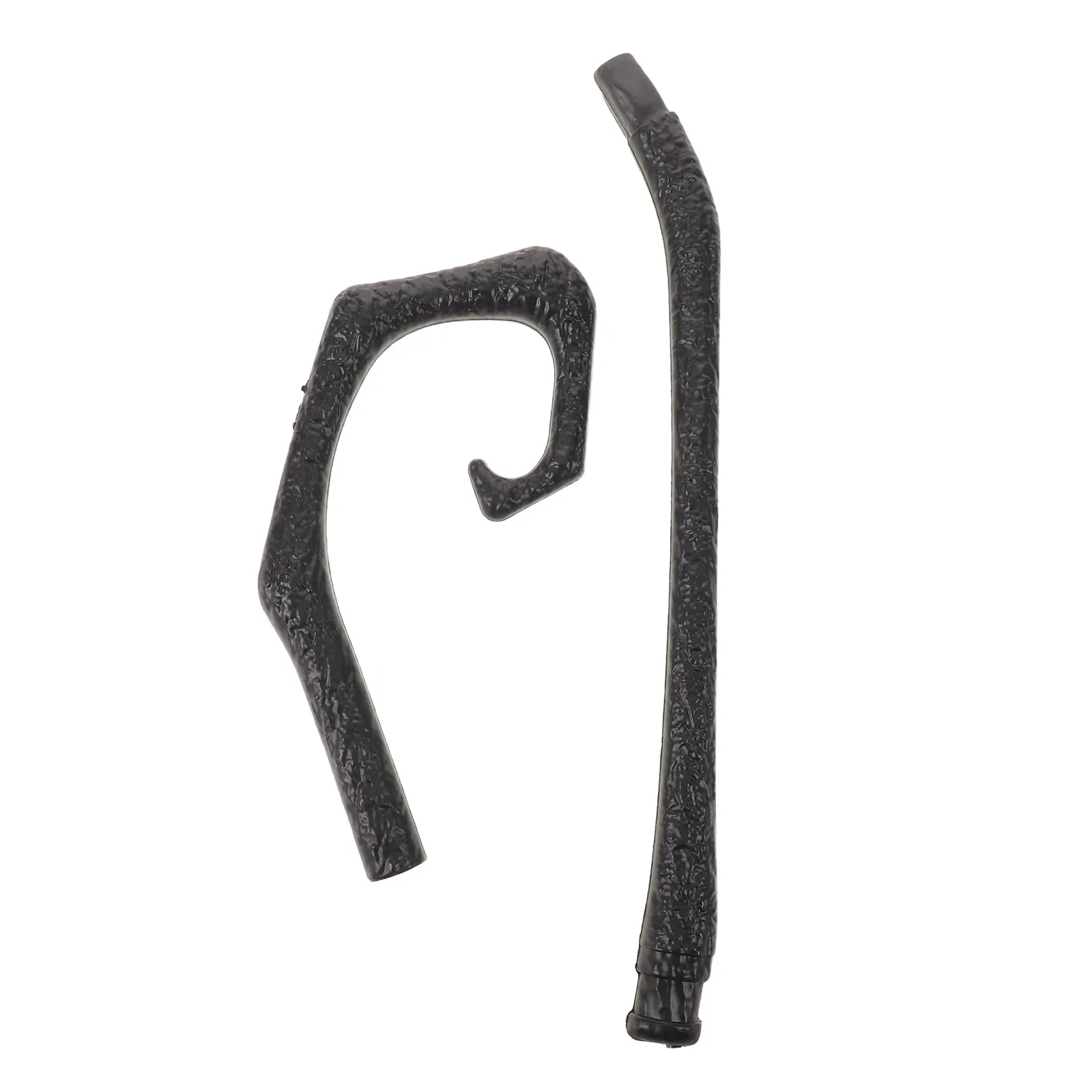 Black Curved Witch Broomstick Handle Broom Rod Attachment Replacement Part Halloween Gothic Costume Accessory Cane Stage