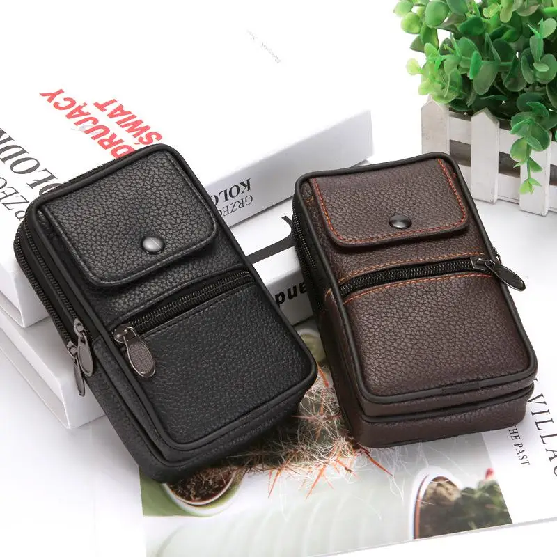 

1pcs Men's 6-inch Mobile Phone Waist Pack High-quality Multi-purpose Vertical Change Mobile Phone Bag