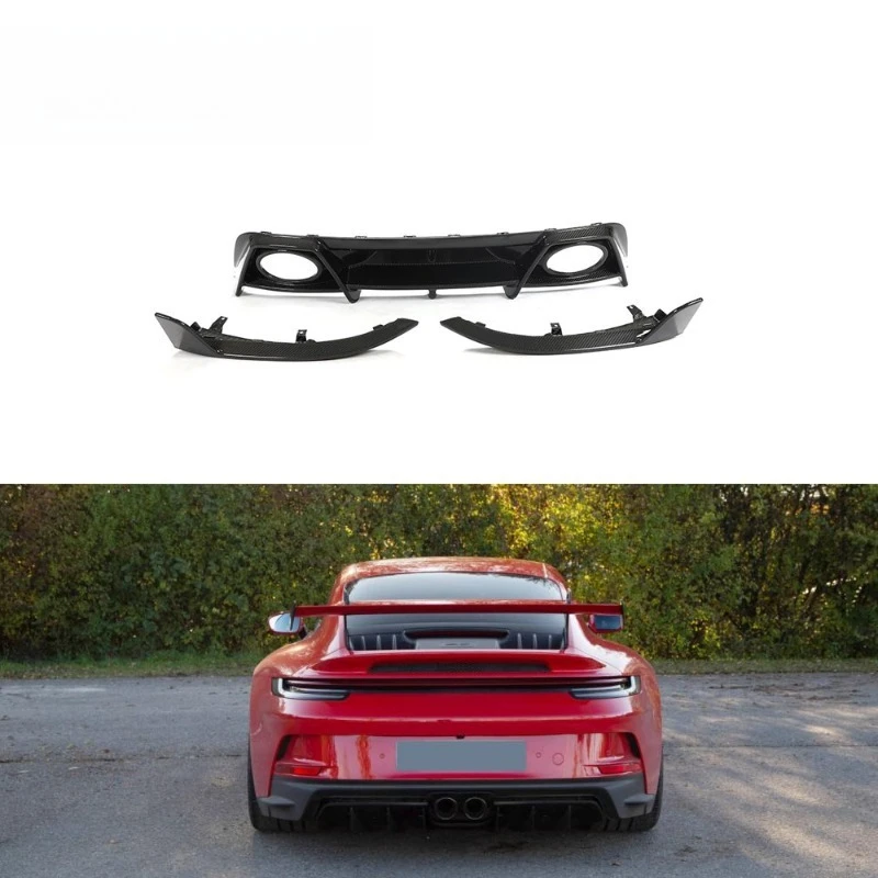 

Dry Carbon Fiber 992 Rear Bumper Diffuser for Porsche 911 992 Turbo S Coupe 2-Door 2019-2021