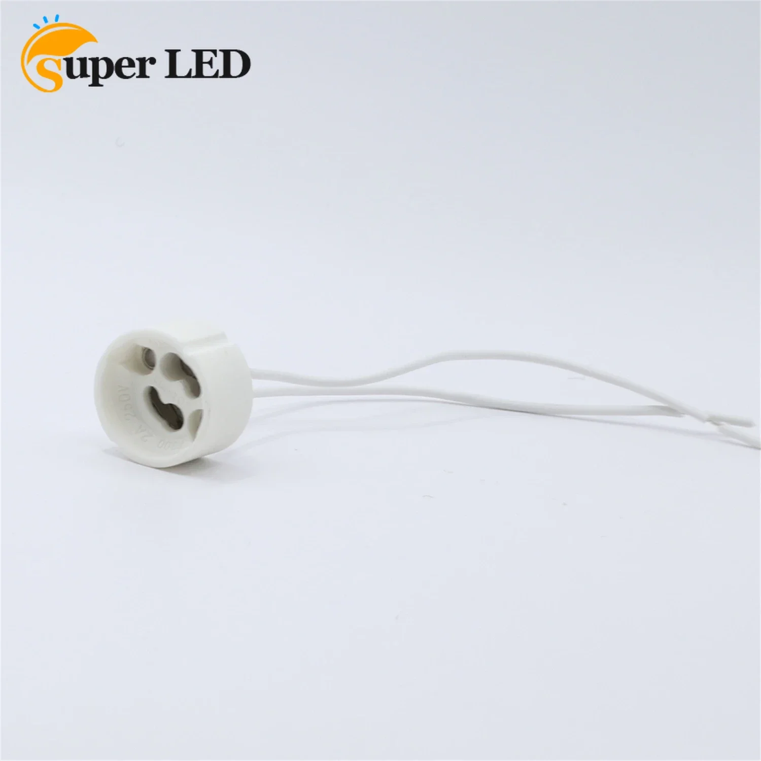 GU10 Lamp Base Ceramic Light Holder Socket Connector Adapter Wire for LED Bulb Stand Chandelier Halogen Leds Accessory