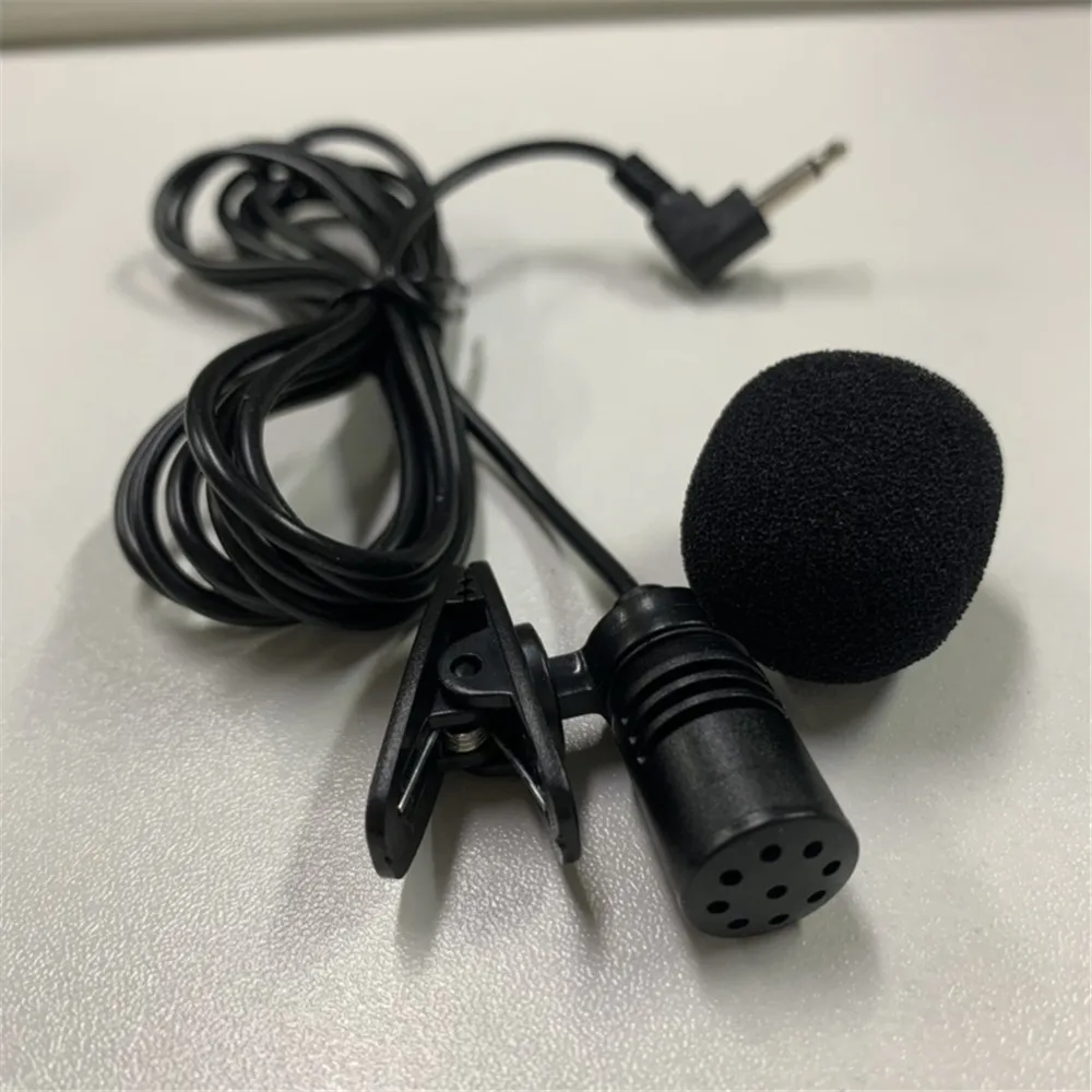 3.5mm Clip Jack Plug Mic Stereo Car Audio Microphone Mini Wired External Microphone For Auto DVD Radio player