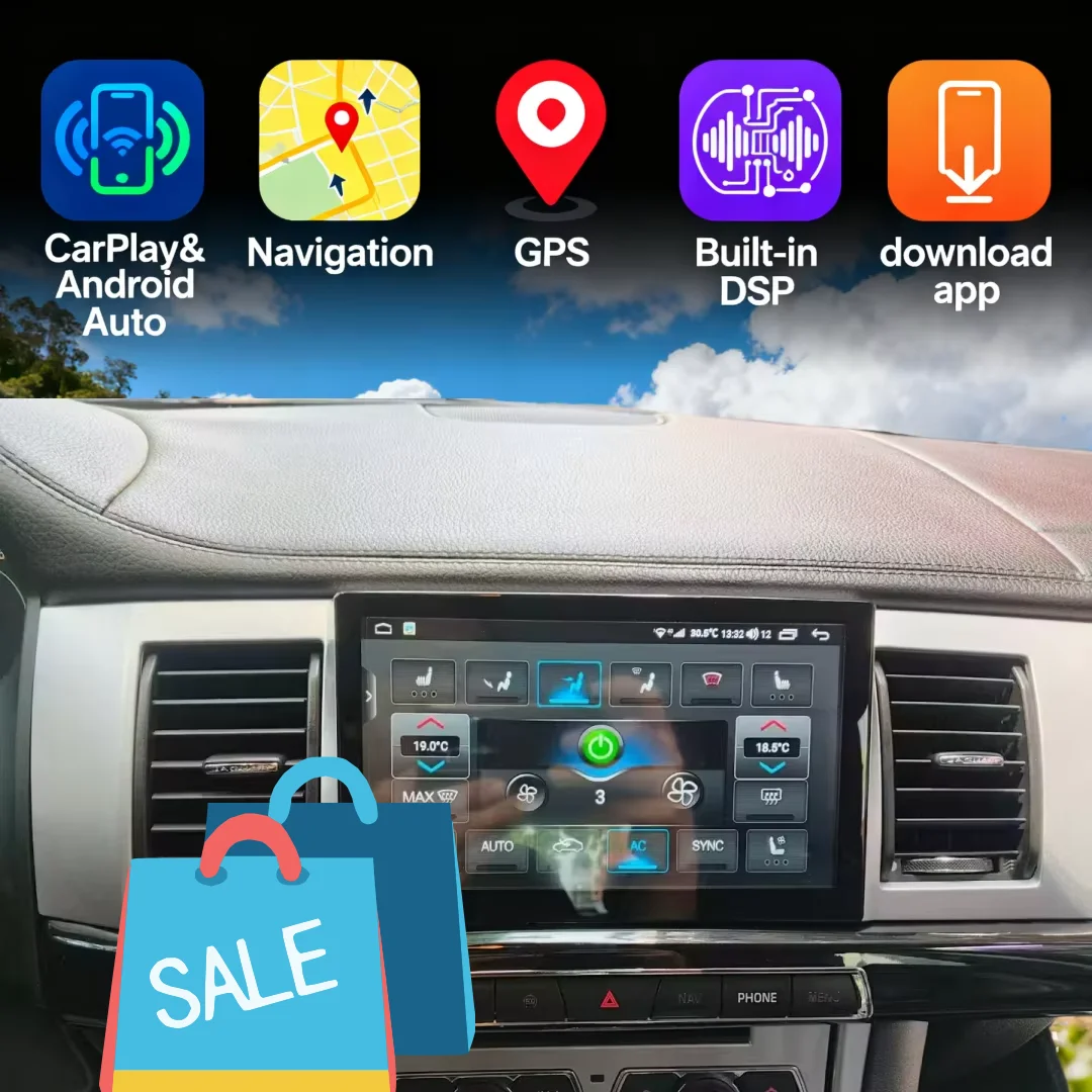 For Jaguar XF 2008-2015 CarPlay Android15 Car Radio 9 inch Screen GPS Navigation Auto  Stereo Radio Multimedia  Player Head Unit