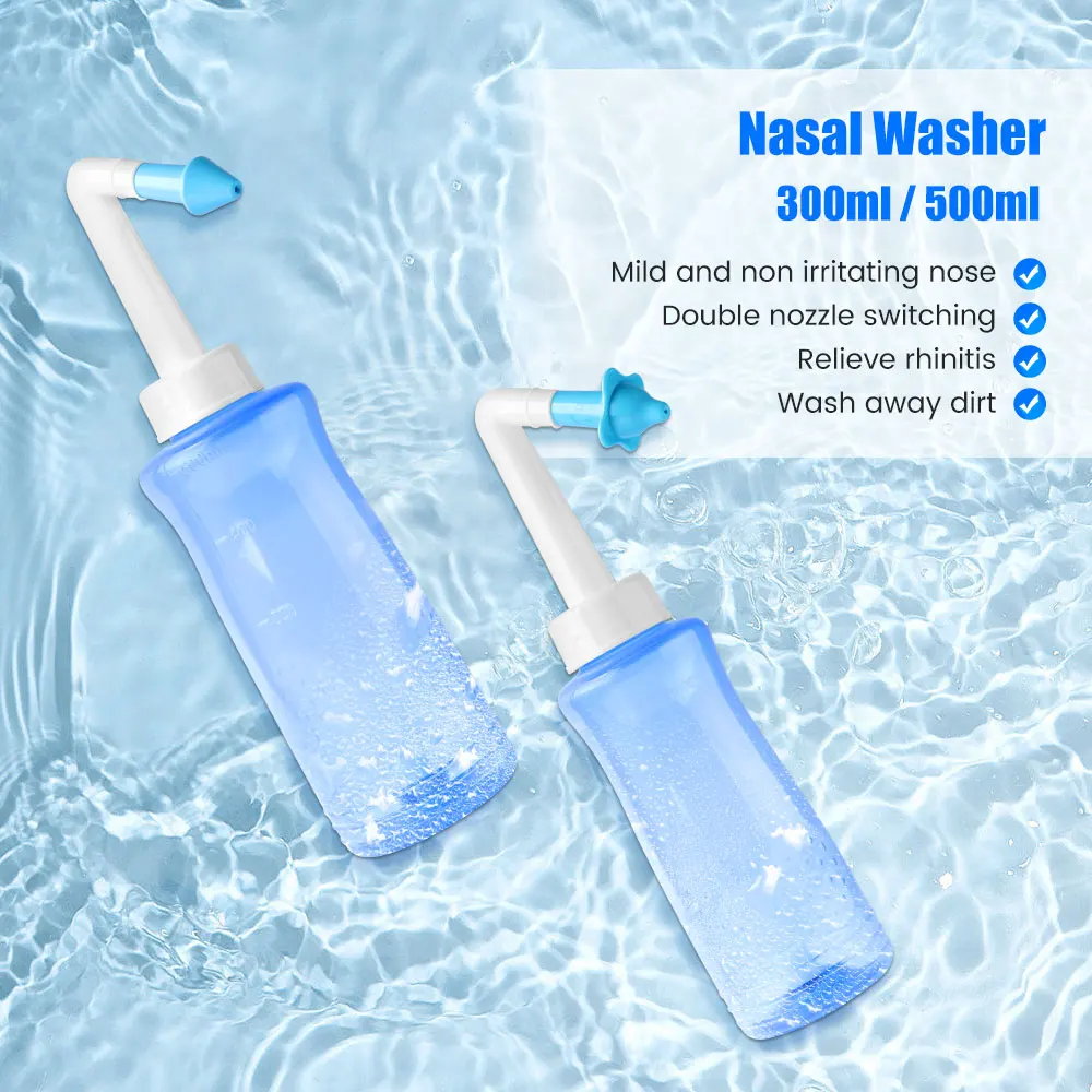 Nasal Wash Bottle Cleaner Sinusite Nose Protector Cleans Moistens Child Adults Avoid Allergic Rhinitis Neti Pot Nasal Irrigator