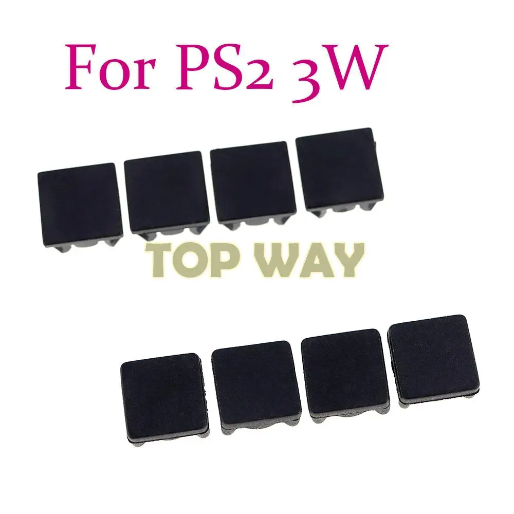 

100sets For Sony Playstation 2 30000 70000 90000 Rubber Plug Screw Hole Pad Dust plug Plastic Pad For PS2 3W 7W 9W Console