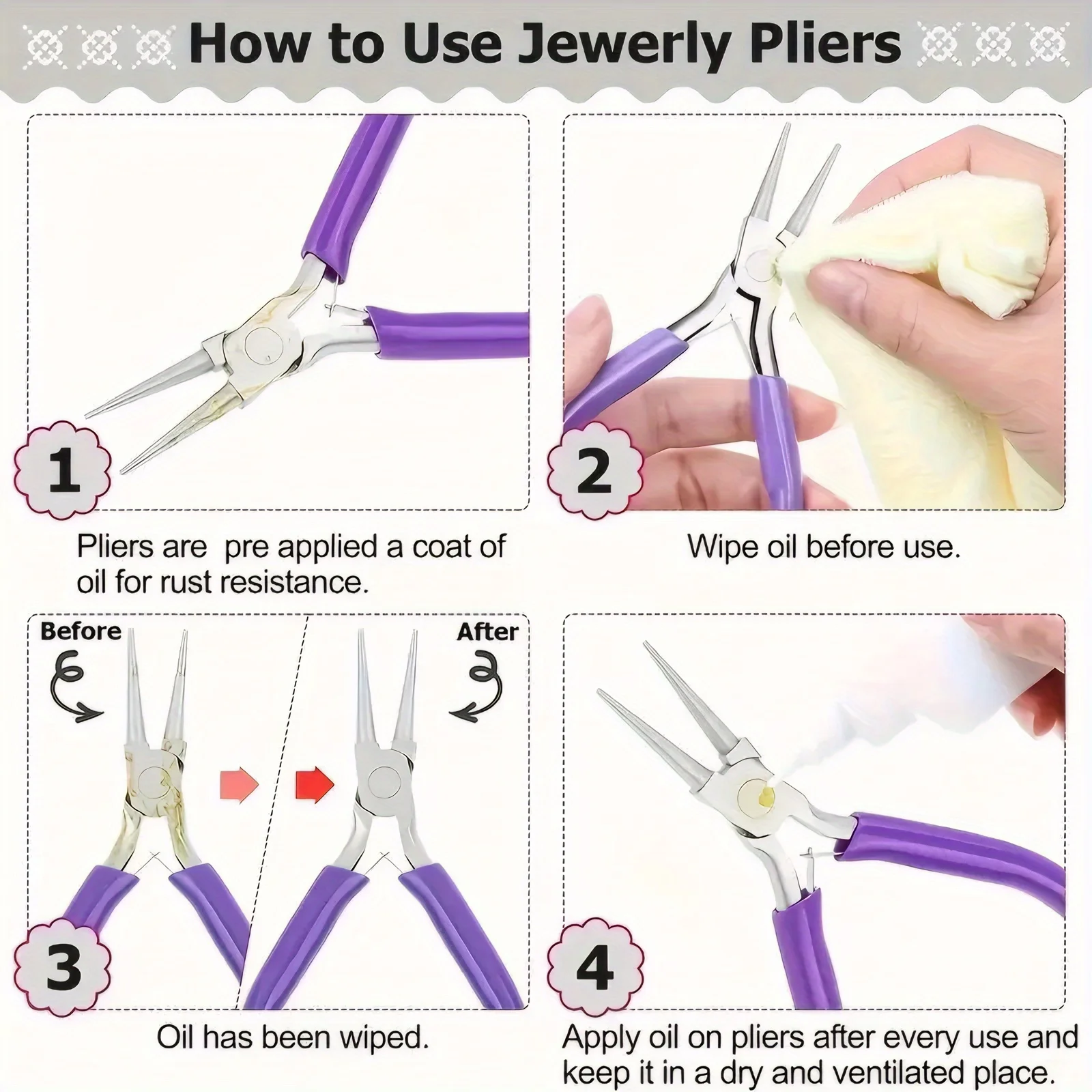 Набор из 8 инструментов для из – обзор и цена Jewelry Making Pliers Set
