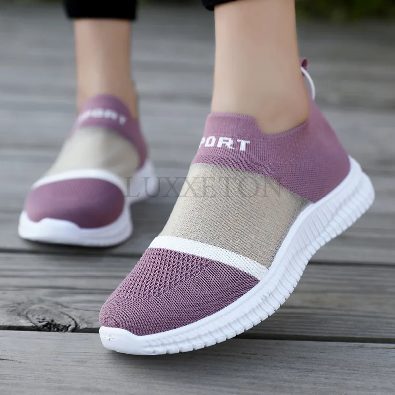 Women Leisure Sneakers Flying Mesh Comfortable Fitness Shoes Running Fitness Shoes for Men Women Zapatos Para Hombres