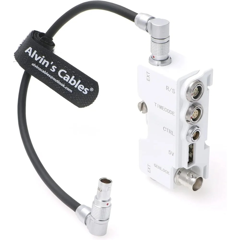 

Alvin’s Cables Breakout B-Box for RED-Komodo Camera EXT-9-Pin to Run-Stop|Timecode|CTRL|5V USB| Genlock-BNC Splitter-Box White