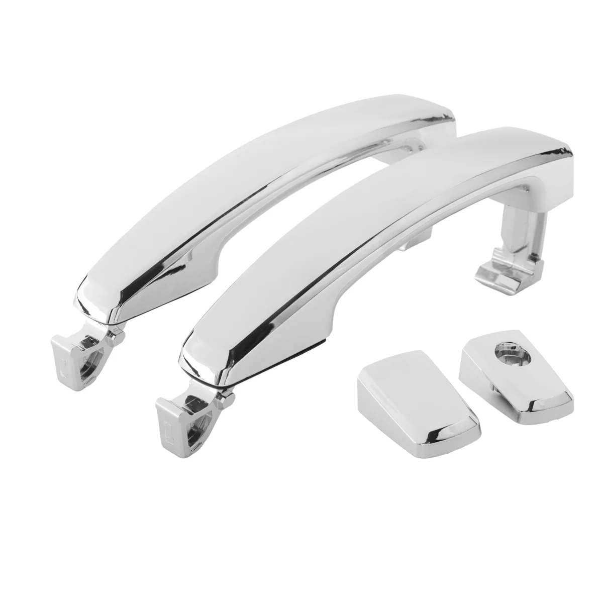 

N31R_2X Front Left with Keyhole Front Right/Rear Chrome ABS Door Outer Handle Covers for Chevrolet Captiva Sport/Aveo/Saturn