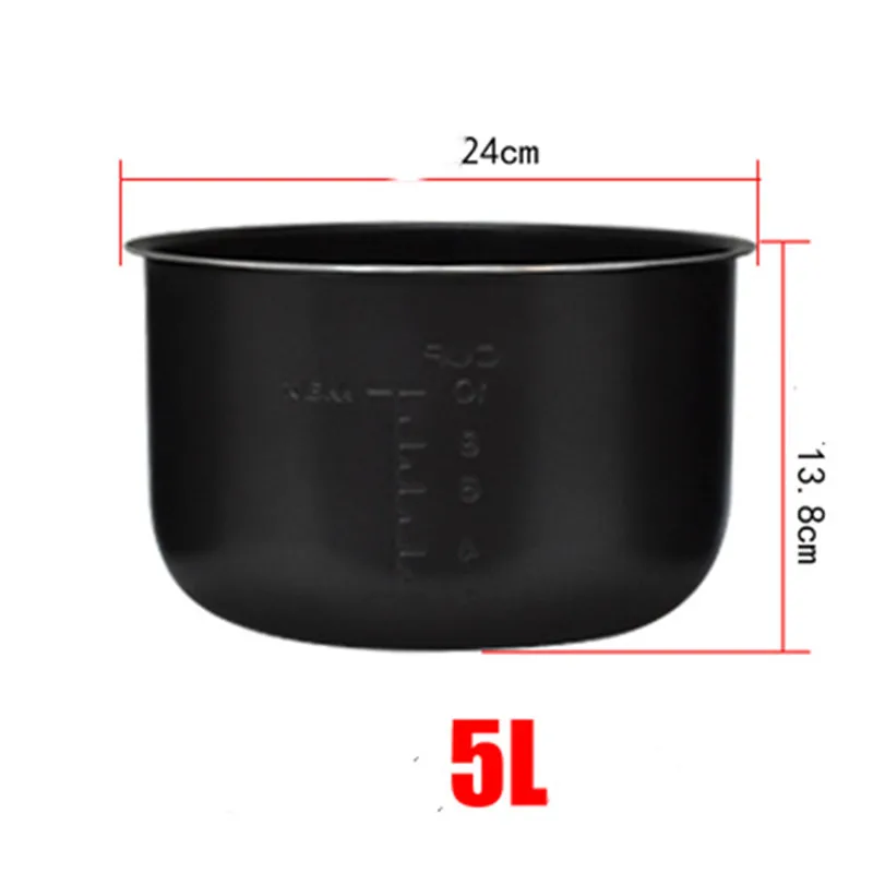 High Quality 5L 24x13.8cm Electric Pressure Cooker Liner Universal Non-Stick Rice Cooker Inner Bowl