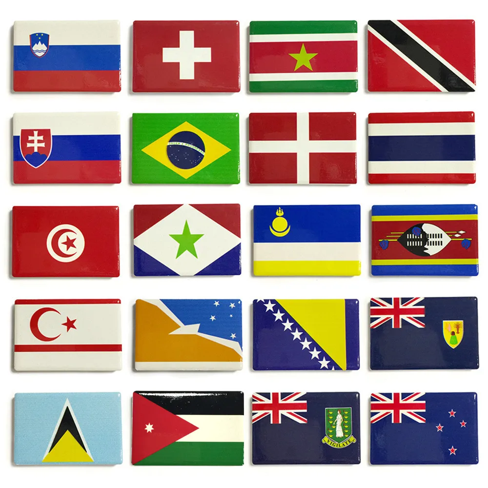 

National Flag 3D Refrigerator Magnets Fridge Magnetic Tourist Souvenir Decoration Articles Handicraft Gifts