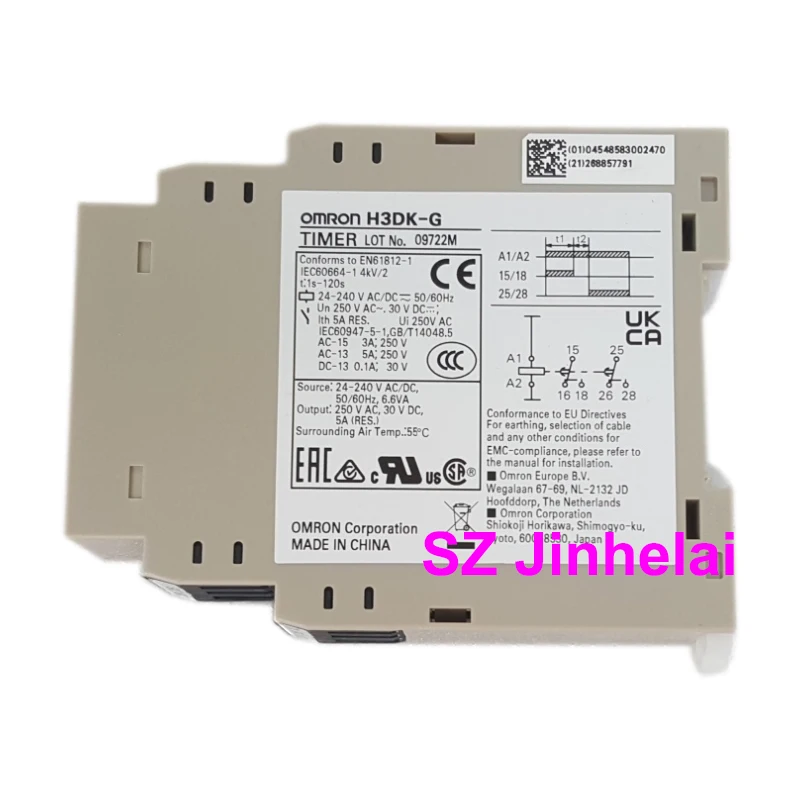 Omron H3DK-M1 M2 S1 S2 F G Authentic Original DIN Track-mounted 22.5-mm-width Standard Solid State Time Relay