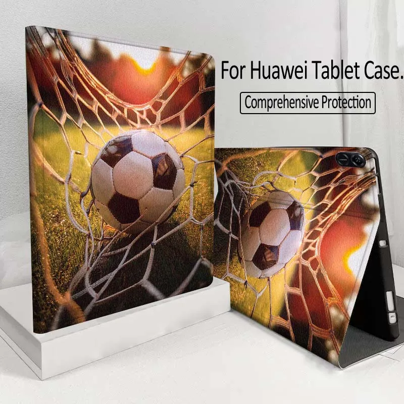 Creative Football Design For Huawei MatePad M5 T5 SE 11 Pro Honor Tab 5 V7 V8 X9 GT 10.1 10.8 Inch Tablet Case