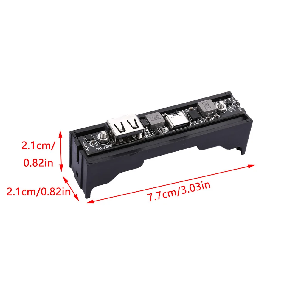 Typ-C DC5V 18650 Lithium-Batterie Aufwärts-Booster-Ladegerät Modul UPS Strom versorgung/Konverter mit Batterie box