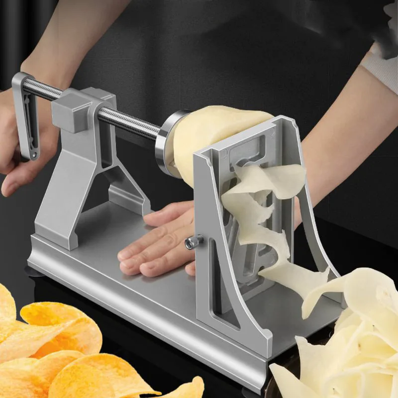 Multifunktion ale rotierende geschredderte Kartoffel reibe tausend Draht reibe Rüben streifens cheibe Handkurbel schneider Flaker kommerziell