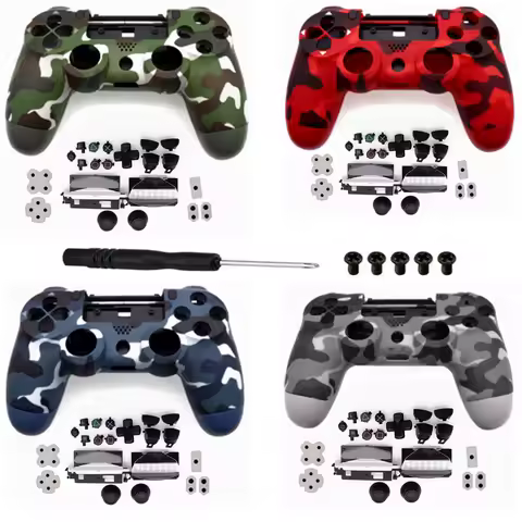 For PS4 5.0 JDS 055 JDM-050 JDM-055 JDS 050 Mod Kit DIY Repair Game Controller Full Housing Case Shell Buttons Replacement Cover