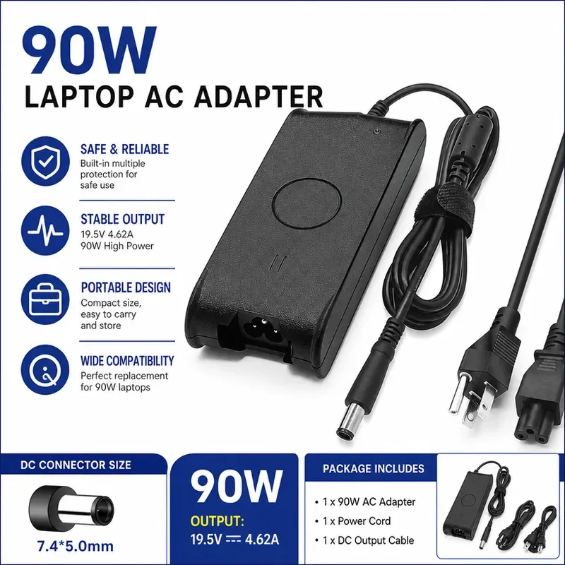 for-n4010-n5110-e6230-e7440-195v-462a-90w-laptop-power-adapter-charger
