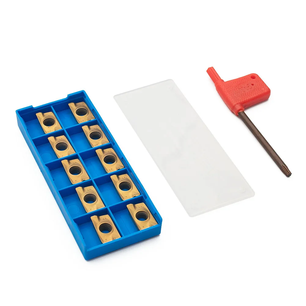Efficient Steel and Stainless Steel Machining with 10pcs Indexable Insert APMT1604 DP5320 25R0 8 Carbide Inserts