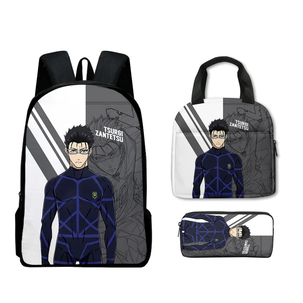 

Хип-хоп популярная новинка хип-хоп синий замок 3D печатные 3 шт./компл. школьные сумки для ноутбука рюкзак сумка для обеда пенал