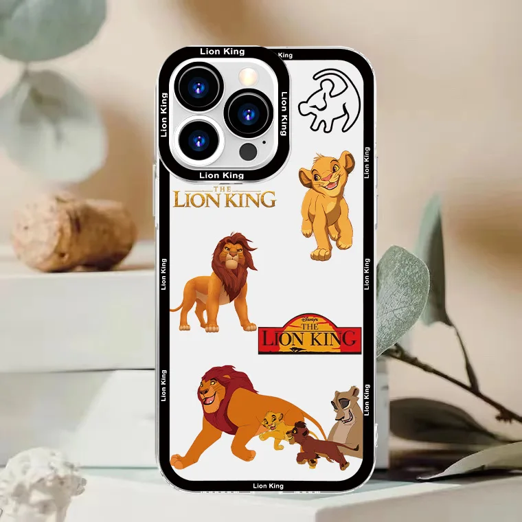 The Lion King Cute Angel Eye Phone Case For iPhone 15 14 13 12 11 XS XR X 8 7 6S mini Plus Pro Max Funda Shell Soft Cover Capa