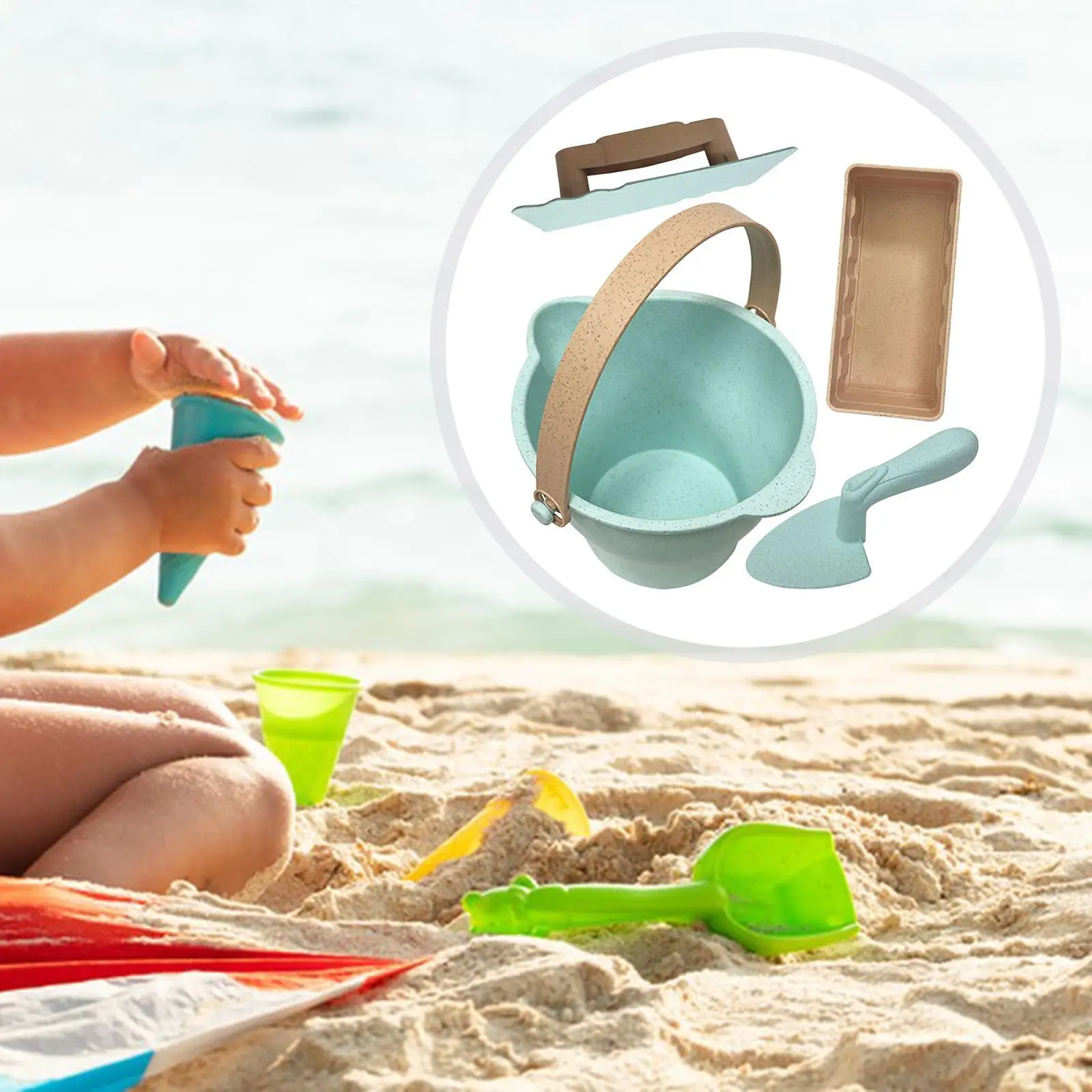Giocattoli da spiaggia per bambini Giocattoli di sabbia per bambini Gioca a carini per ragazzi e ragazze Giochi regalo di compleanno per viaggi, feste in cortile, attività estive